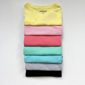 Pink Angel T-Shirt Multipack, 7 Tees, Girls Size 14